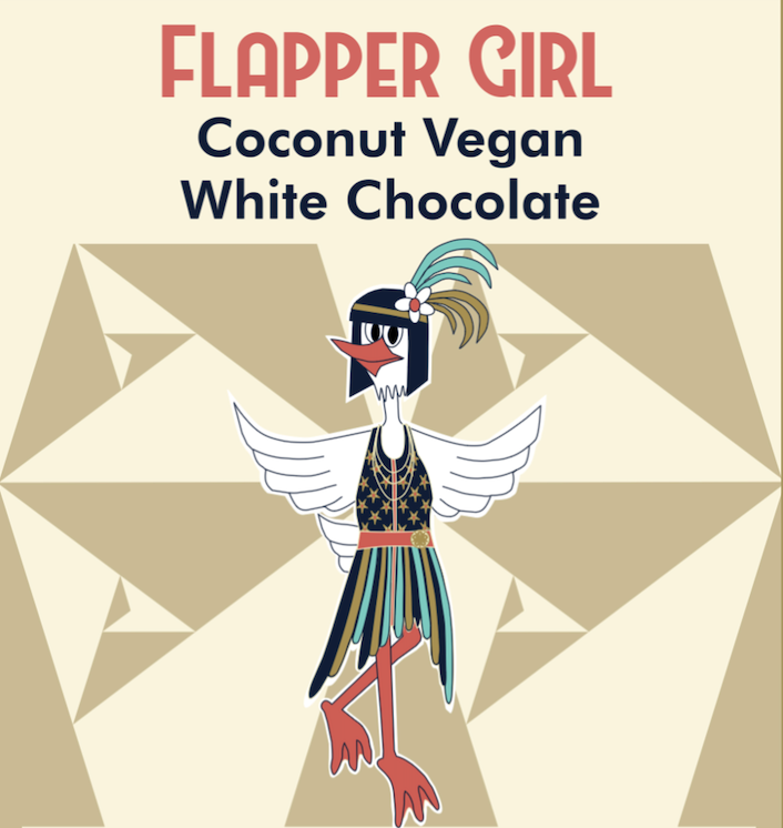 Flapper Girl: Coconut Vegan White Chocolate Bar