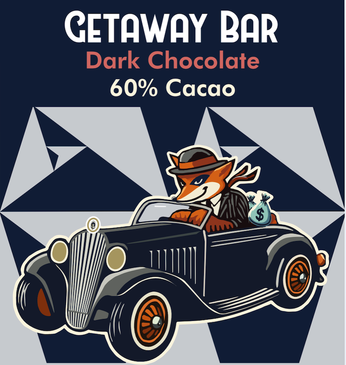 Getaway Bar: 60% Dark Chocolate Bar