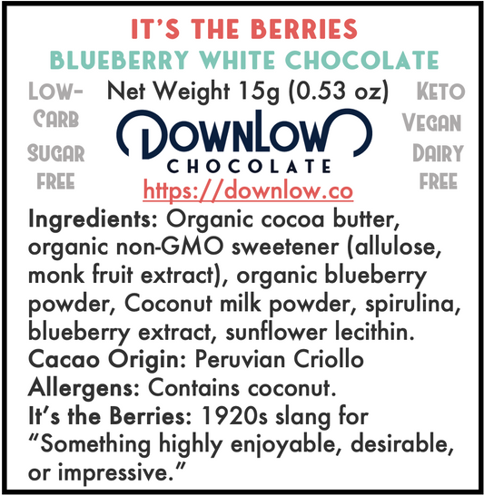 It's the Berries: Blueberry White Chocolate Bar