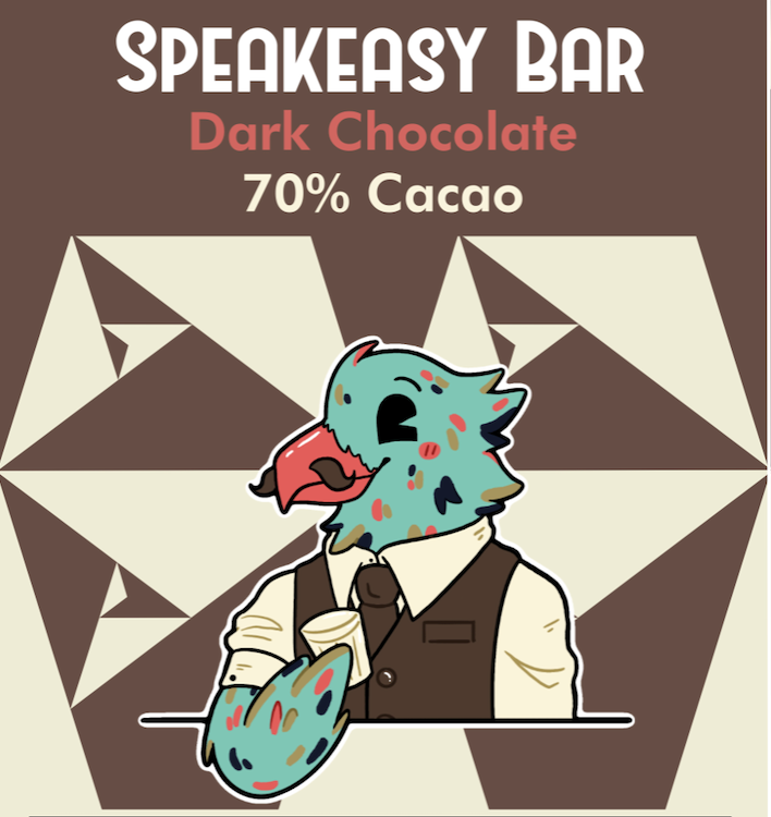 Speakeasy Bar: 70% Dark Chocolate Bar