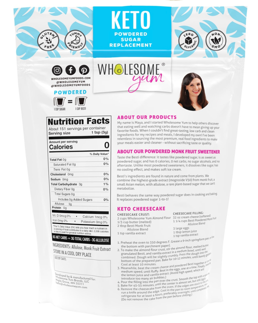 Besti: Allulose & Monk Fruit Sweetener